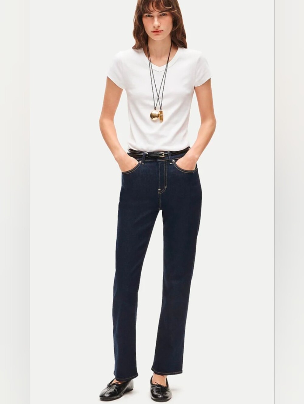 J.Crew Billie Demi Boot Cut Crop 10" Dark Wash Jean Sz 25